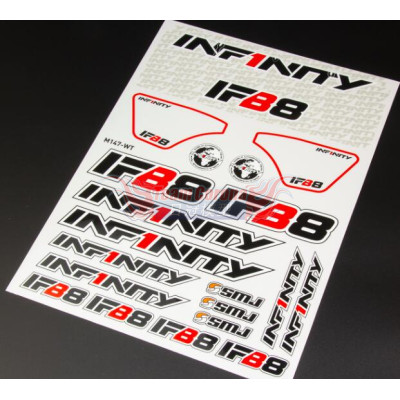INFINITY M147WT - DECAL SHEET (WHITE) for IFB8